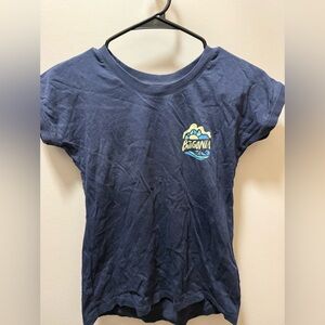 Patagonia Navy Tee with Logo
